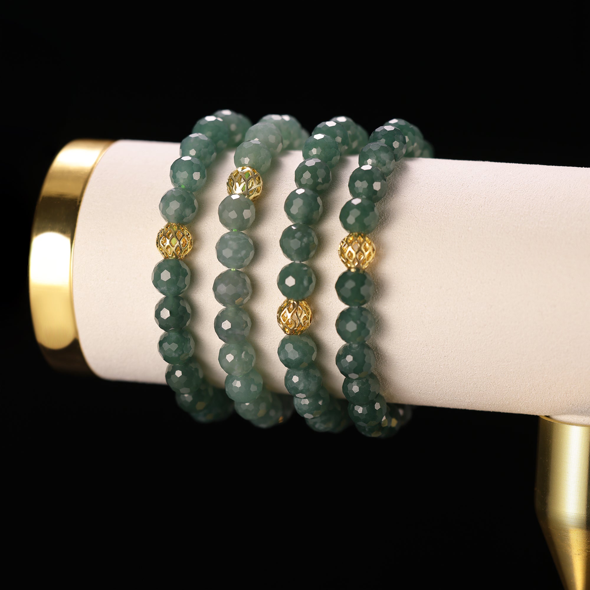 Green Jade Bracelet-Handcrafted Beaded Jewelry