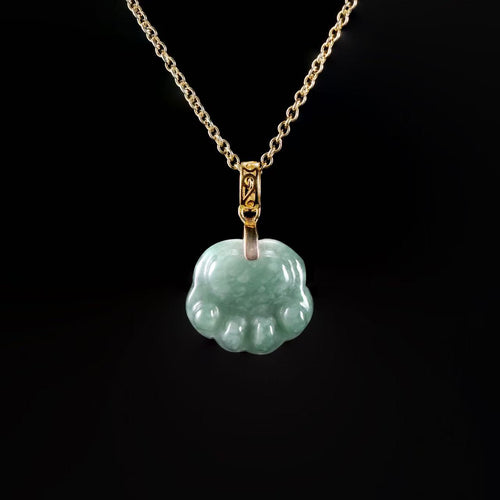 Cat Paw Jade Pendant Necklace