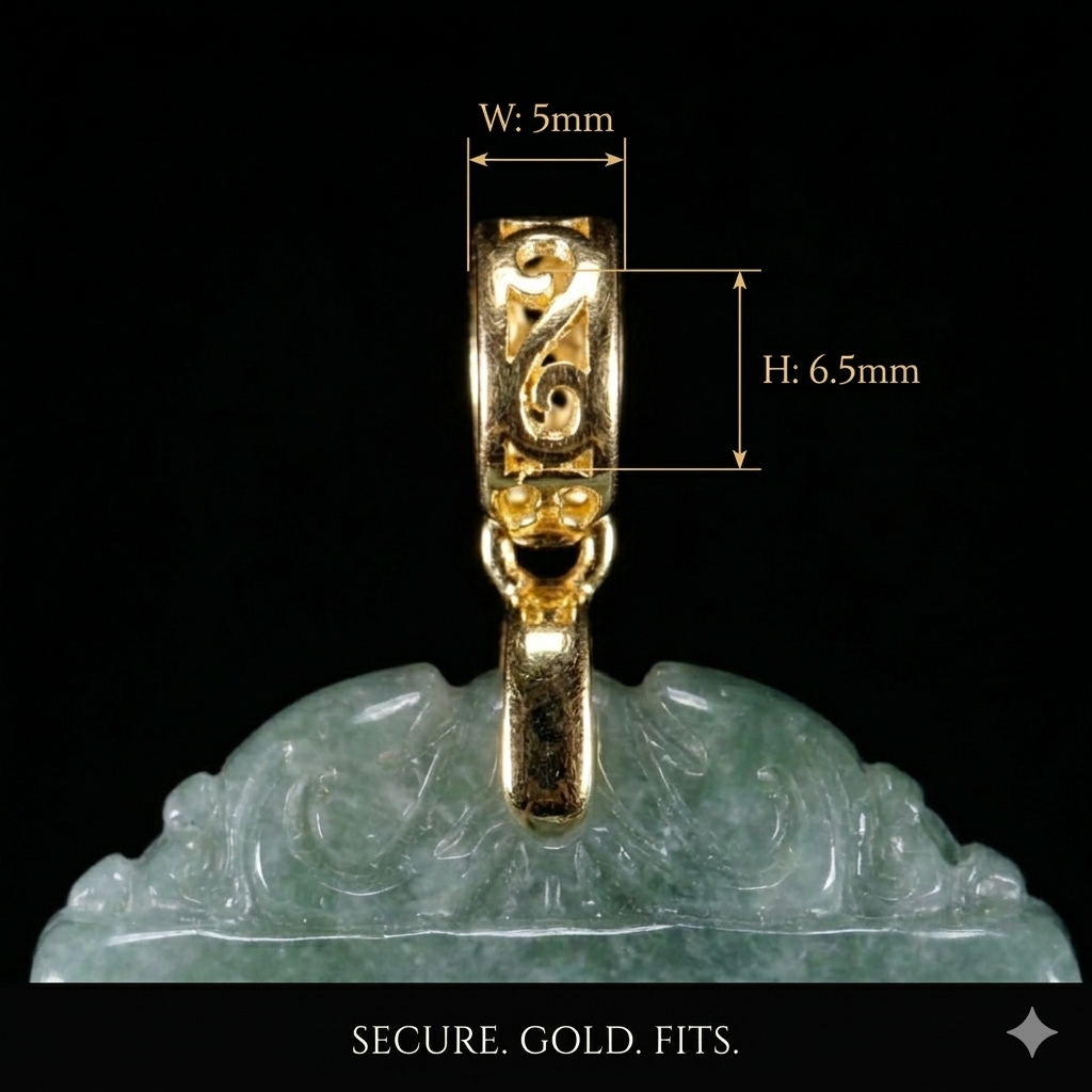 Imperial Dragon Jade Amulet Necklace