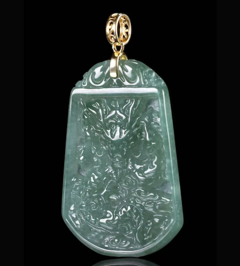 Imperial Dragon Jade Amulet Necklace