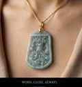 Imperial Dragon Jade Amulet Necklace
